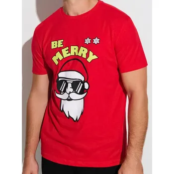 Sinsay - Bavlněné oversize tričko s potiskem - červená - 907GP-33X - 907GP-33X-2XL