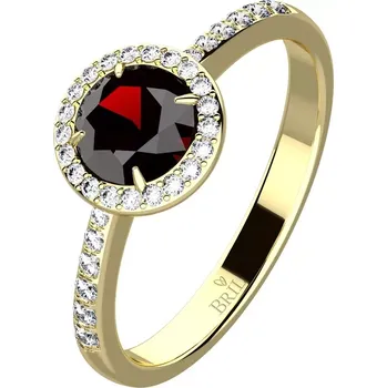 Prsten Eva Gold - zlatý prsten zdobený kamínky