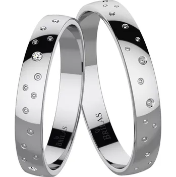 Prsten Inka White - snubní prsteny z bílého zlata