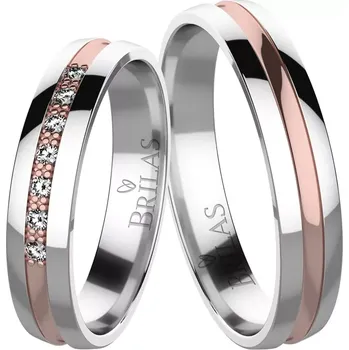 Prsten Orfe Colour RW - kouzelné snubní prsteny z červeného a bílého zlata