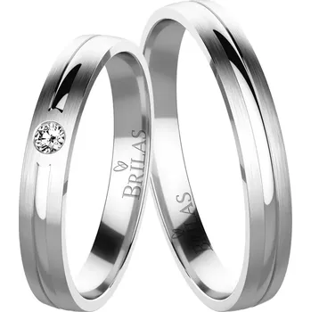 Prsten Nina White - snubní prsteny z bílého zlata