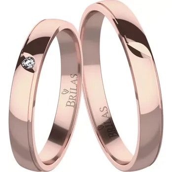 Prsten Rumba Red - snubní prsteny z červeného zlata