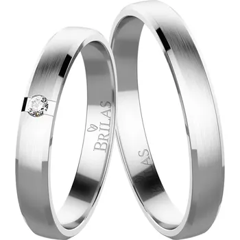 Prsten Gizela White - snubní prsteny z bílého zlata