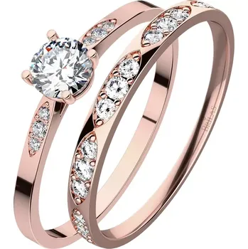 Prsten Kasia Set Red - luxusní set z růžového zlata