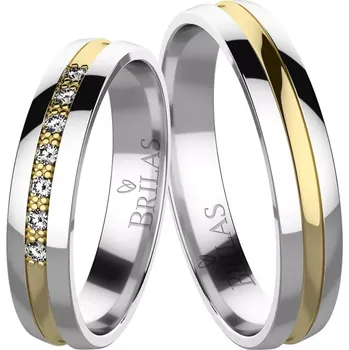 Prsten Orfe Colour GW - kouzelné snubní prsteny ze žlutého a bílého zlata