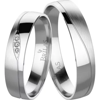 Prsten Hermiona White - snubní prsteny z bílého zlata