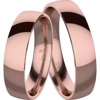 Prsten Ketrin Red comfort - snubní prsteny z červeného zlata