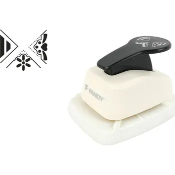 Děrovačka FANDY Děrovačka dekorační rohová 3v1 kytka