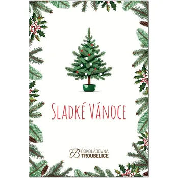 Čokoláda Čokoládovna Troubelice Čokoláda Veselé Vánoce č. 3, 120g Varianta: hořká 75%