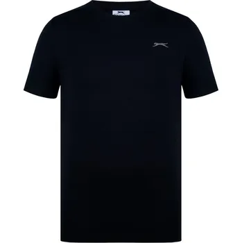 Pánské tričko Slazenger Plain pánské tričko Black XS