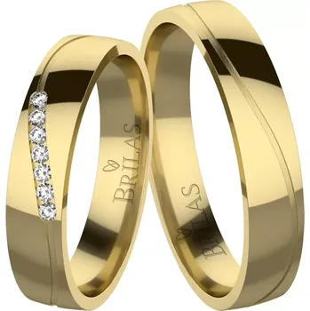 Prsten Afra Gold - snubní prsteny ze žlutého zlata