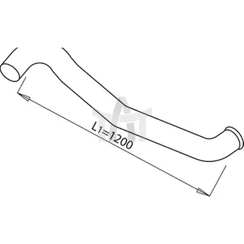 Výfukový systém Výfuková trubka DINEX DIN68671