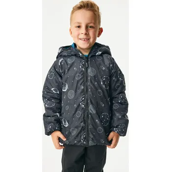 unuo Dětská oboustranná bunda Duo, Kobaltová, Planety Velikost: 110/116