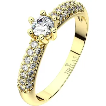 Šperk Sněženka G Briliant (4 mm) - prsten ve žlutém zlatě