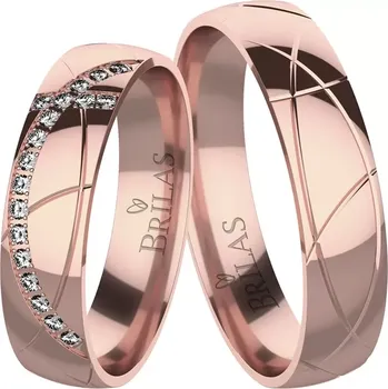 Prsten Amela Red - masivní snubní prsteny z červeného zlata