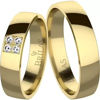 Prsten Ludmila Gold Briliant - snubní prsteny ze žlutého zlata