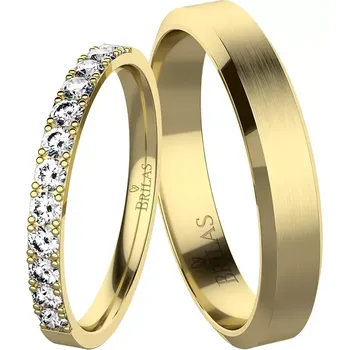 Prsten Slunce Gold - snubní prsteny ze žlutého zlata