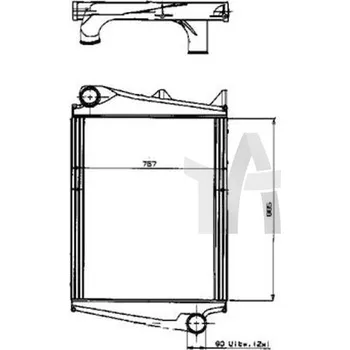 Chladič motoru Síť chladiče , chladič plnicího vzduchu NRF NRF393
