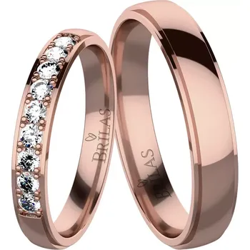 Prsten Angelika 9 Red - snubní prsteny z červeného zlata