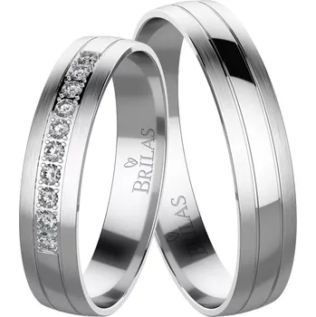 Prsten Kazi White - snubní prsteny z bílého zlata