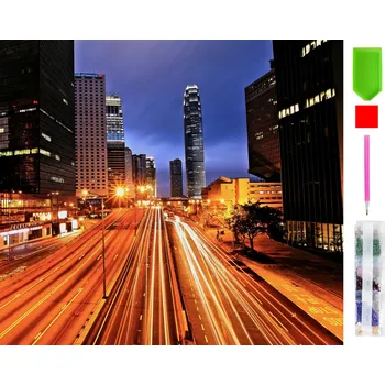 Real Home Diamantové vyšívání - vzor Město v noci 5D 118