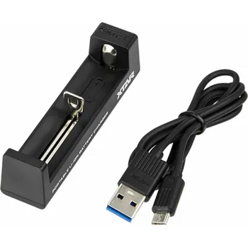 Nabíječka baterií Nabíječka pro válcové Li-ion baterie USB-C – 1 kanál