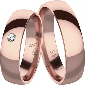 Prsten Enif Red Diamond - snubní prsteny z červeného zlata