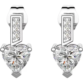 Náušnice Oluše - stříbrné náušnice se zirkony