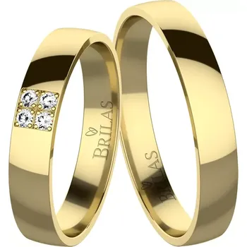 Prsten Halina Gold Briliant - snubní prsteny ze žlutého zlata