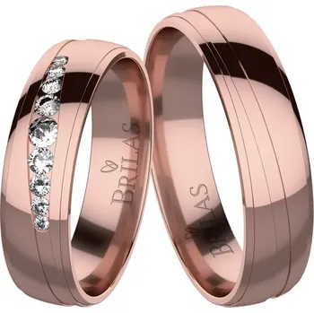 Prsten Lajla Red - snubní prsteny z červeného zlata