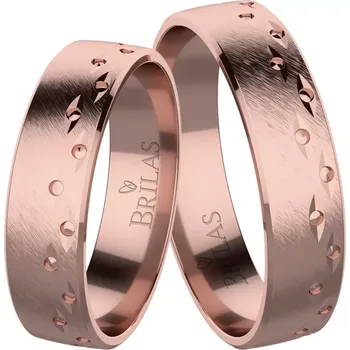 Prsten Sendy Red - snubní prsteny z červeného zlata