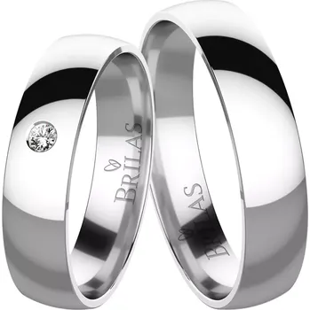 Prsten Mizar White Diamond - snubní prsteny z bílého zlata