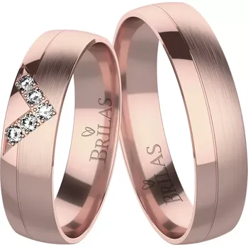 Prsten Cipriano Red - snubní prsteny z červeného zlata