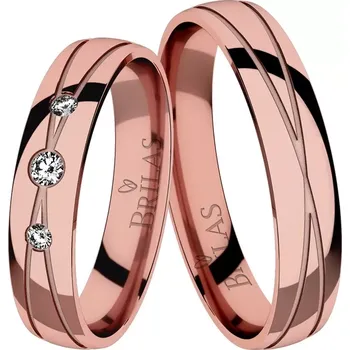 Prsten Kelly Red - snubní prsteny z červeného zlata