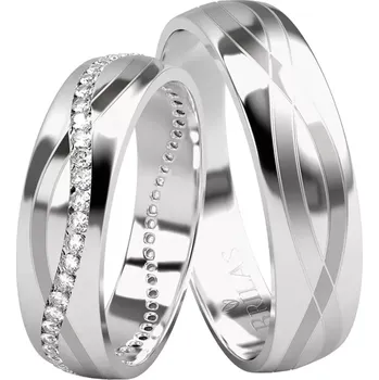 Prsten Alia White - snubní prsteny z bílého zlata