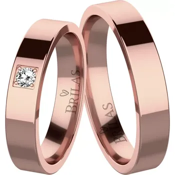 Prsten Efisio Red - snubní prsteny z červeného zlata