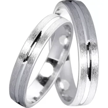 Prsten Naturals White - moderní zlaté snubní prstýnky