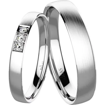 Prsten Zeta White - snubní prsteny z bílého zlata