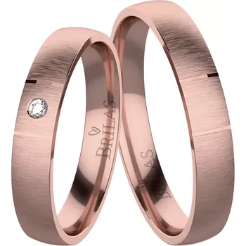 Prsten Salomi Red - snubní prsteny z červeného zlata