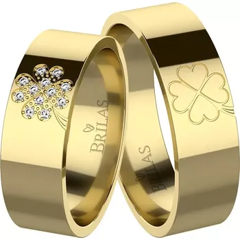 Prsten Albion Gold Briliant - snubní prsteny ze žlutého zlata