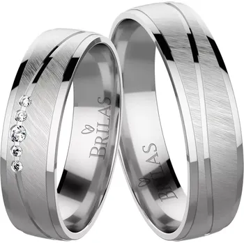 Prsten Lisa White - snubní prsteny z bílého zlata