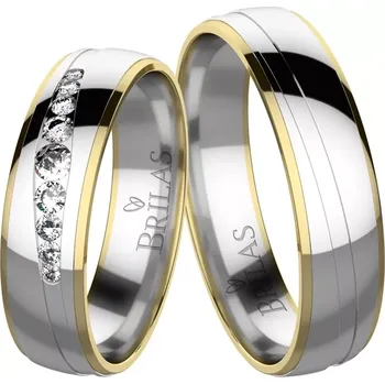 Prsten Lajla Colour GW - snubní prsteny z kombinovaného zlata