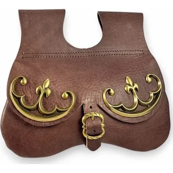 Středověká kožená brašna XV. - XVI. století