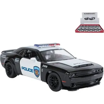 autíčko KINSMART Auto policejní Dodge Challenger SRT Demon 170 kov PB 13cm