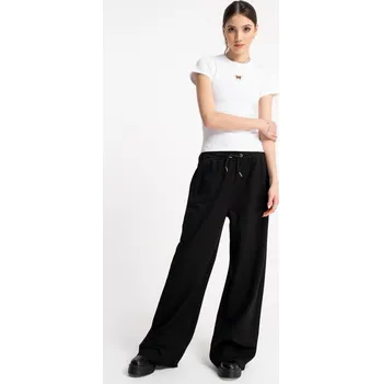 Reporter Young | Dívčí černé tepláky se širokými nohavicemi - Barva ČERNÁ, Velikost 146 251-0119G-09-100-1