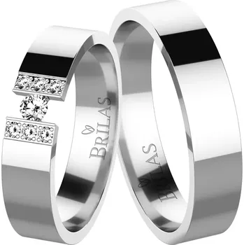 Prsten Epona White - snubní prsteny z bílého zlata