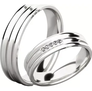 Prsten Mafalda White - snubní prsteny z bílého zlata