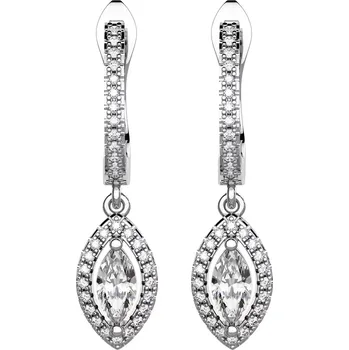 Náušnice Sakari - stříbrné náušnice se zirkony