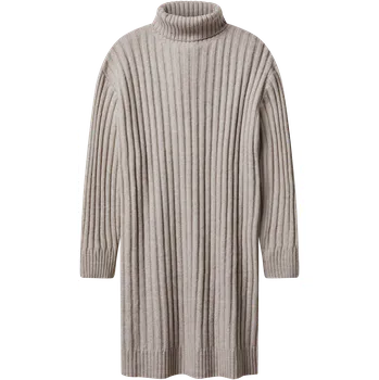 Dámské šaty esmara® Dámské úpletové šaty (béžová, M(40/42))