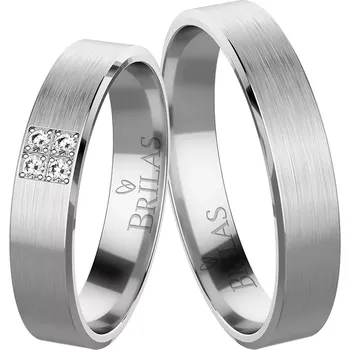 Prsten Mina White Briliant - snubní prsteny z bílého zlata